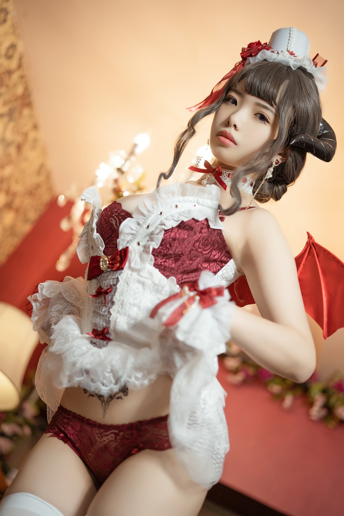 [Cosplay]雯妹不讲道理 - 魅魔 Elegant d